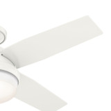 Hunter - 50399 - 44" Ceiling Fan - Dempsey - Fresh White