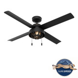 Hunter - 50336 - 52" Ceiling Fan - Spring Mill - Matte Black
