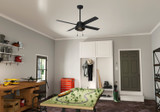 Hunter - 50336 - 52" Ceiling Fan - Spring Mill - Matte Black