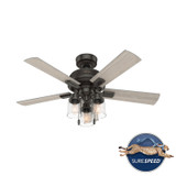 Hunter - 50329 - 44" Ceiling Fan - Hartland - Noble Bronze
