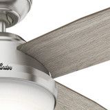 Hunter - 50284 - 52" Ceiling Fan - Dempsey - Brushed Nickel