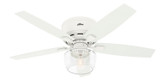 Hunter - 50280 - 52"Ceiling Fan - Bennett - Matte White