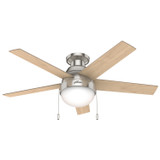 Hunter - 50278 - 46" Ceiling Fan - Anslee - Brushed Nickel