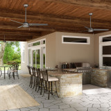 Hunter - 50256 - 44" Ceiling Fan - Cassius - Matte Silver