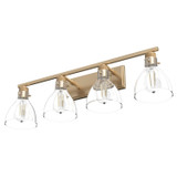 Hunter - 48039 - Four Light Bathroom Vanity - Van Nuys - Alturas Gold