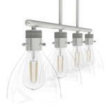 Hunter - 48038 - Four Light Chandelier - Van Nuys - Brushed Nickel