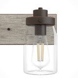 Hunter - 48021 - Three Light Bathroom Vanity - Devon Park - Onyx Bengal