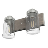 Hunter - 48019 - Two Light Bathroom Vanity - Devon Park - Brushed Nickel