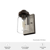Hunter - 48017 - One Light Wall Sconce - Devon Park - Onyx Bengal