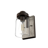 Hunter - 48017 - One Light Wall Sconce - Devon Park - Onyx Bengal