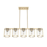 Hunter - 48014 - Five Light Chandelier - Astwood - Alturas Gold