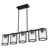 Hunter - 48013 - Five Light Chandelier - Astwood - Matte Black
