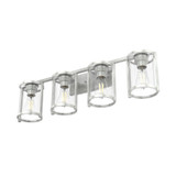 Hunter - 48010 - Four Light Bathroom Vanity - Astwood - Brushed Nickel