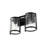 Hunter - 48000 - Two Light Bathroom Vanity - Astwood - Matte Black