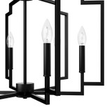 Hunter - 45241 - Six Light Chandelier - Zoanne - Matte Black