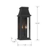 Minka-Lavery - 71322-66 - Two Light Wall Sconce - Talburn - Sand Coal Black