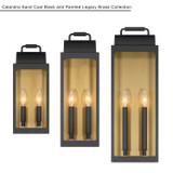 Minka-Lavery - 71312-877 - Two Light Wall Sconce - Calandra - Sand Coal Black