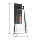 Minka-Lavery - 71301-66 - One Light Wall Sconce - Costa - Sand Coal Black