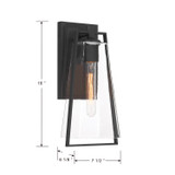 Minka-Lavery - 71300-66 - One Light Wall Sconce - Costa - Sand Coal Black