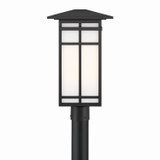 Minka-Lavery - 71186-899 - One Light Post Lantern - Grydton - Dark Matte Black