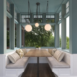 Minka-Lavery - 5218-860 - Three Light Pendant - Marbelle - Dark Bronze