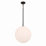 Minka-Lavery - 5213-860 - One Light Pendant - Marbelle - Dark Bronze