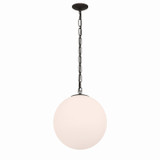 Minka-Lavery - 5213-860 - One Light Pendant - Marbelle - Dark Bronze