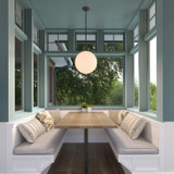 Minka-Lavery - 5213-860 - One Light Pendant - Marbelle - Dark Bronze