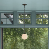 Minka-Lavery - 5211-860 - One Light Mini Pendant - Marbelle - Dark Bronze