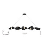 Minka-Lavery - 3977-66-L - LED Linear Chandelier - Pod - Sand Coal Black