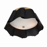 Minka-Lavery - 3955-796 - Three Light Flush Mount - Waveform - Dark Bronze