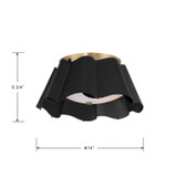 Minka-Lavery - 3955-796 - Three Light Flush Mount - Waveform - Dark Bronze