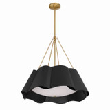 Minka-Lavery - 3954-796 - Four Light Pendant - Waveform - Dark Bronze