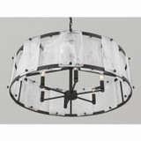 Minka-Lavery - 3636-899 - Six Light Pendant - Veil - Dark Matte Black