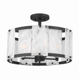 Minka-Lavery - 3635-899 - Four Light Semi-Flush Mount - Veil - Dark Matte Black