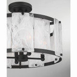 Minka-Lavery - 3635-899 - Four Light Semi-Flush Mount - Veil - Dark Matte Black