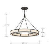 Minka-Lavery - 3476-860-L - LED Pendant - Velaris - Dark Bronze