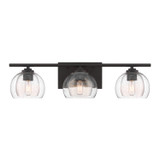 Minka-Lavery - 2723-860 - Three Light Vanity - Glint - Dark Bronze