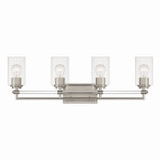 Minka-Lavery - 2644-84 - Four Light Vanity - Binsly - Brushed Nickel