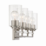 Minka-Lavery - 2644-84 - Four Light Vanity - Binsly - Brushed Nickel