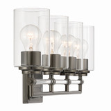 Minka-Lavery - 2644-749 - Four Light Vanity - Binsly - Rustic Gun Metal