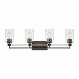 Minka-Lavery - 2644-749 - Four Light Vanity - Binsly - Rustic Gun Metal