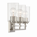 Minka-Lavery - 2643-84 - Three Light Vanity - Binsly - Brushed Nickel