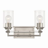 Minka-Lavery - 2642-84 - Two Light Vanity - Binsly - Brushed Nickel