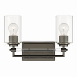 Minka-Lavery - 2642-749 - Two Light Vanity - Binsly - Rustic Gun Metal