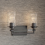 Minka-Lavery - 2642-749 - Two Light Vanity - Binsly - Rustic Gun Metal