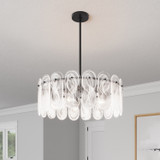 Minka-Lavery - 2595-899 - Five Light Pendant - Oldmill - Dark Matte Black