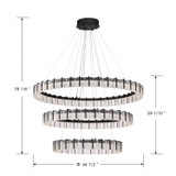 Minka-Lavery - 2410-899-L - LED Chandelier - Sevryn - Dark Matte Black