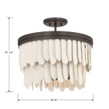 Minka-Lavery - 2076-860 - Six Light Semi-Flush Mount - Briscade - Dark Bronze