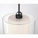 Minka-Lavery - 2066-899 - One Light Convertible Pendant/Semi-Flush Mount - Seville - Dark Matte Black